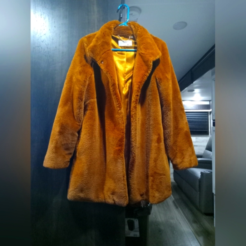 NWOT!!! RARE Calvin Klein Fur Coat